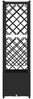 vidaXL Hochbeet mit Rankgitter und Dach Schwarz 124 x 40 x 136 cm PP 42032548 Bild 4