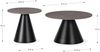 Calicosy Set aus 2 runden Couchtischen in Grau - LOUNA - Schwarz Bild 5