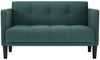 vidaXL Zweisitzer-Sofa Dunkelgrün 111 cm Stoff 4100563 Bild 3