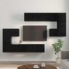 vidaXL TV-Einheiten 4 pcs Schwarz Eichen-Optik Holzwerkstoff 3393493 Bild 4