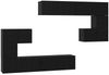 vidaXL TV-Einheiten 4 pcs Schwarz Eichen-Optik Holzwerkstoff 3393493 Bild 2