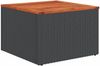 vidaXL 10-tlg. Garten-Sofagarnitur mit Kissen Schwarz Poly Rattan 3256120 Bild 5