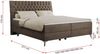 Boxspringbett mit 2 Bettkästen Matratze und Topper - MILEN - 120x200cm - Braun Velours - H3 Bild 5