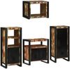 vidaXL Badezimmermöbel-Set mit Regal 4 pcs Mehrfarbig Massives Altholz 3305681 Bild 3