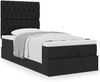 vidaXL Ottoman-Bett mit Matratze Schwarz 90x200 cm Stoff 3313211 Bild 4