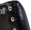 6er-Set Esszimmerstuhl Chesterfield, Stuhl Küchenstuhl, Nieten FSC®-zertifiziert ~ Kunstleder, schwarz, dunkle Beine Bild 5