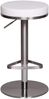 Wohnling Barhocker Edelstahl höhenverstellbare Sitzhöhe 57 - 82 cm weiß Bild 3