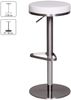 Wohnling Barhocker Edelstahl höhenverstellbare Sitzhöhe 57 - 82 cm weiß Bild 4