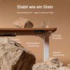 Desktronic HomePro Elektrisch höhenverstellbarer Schreibtisch 200x80cm Weiß/Walnuss mit Memory-Funktion, Anti-Kollisions Technologie, USB-A und USB-C-Ladeanschlüssen Bild 4