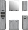 vidaXL 5-tlg. Badmöbel-Set Grau Sonoma-Eiche Holzwerkstoff 3115858 Bild 5