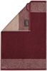 CAWÖ Gästetuch, 3er Pack - Luxury Home, C Two-Tone, Walkfrottier Bordeaux 30x50cm Bild 2