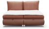 Boxspringbett Schlafzimmerbett VALENTIN 120x200cm Stoff Neve-Vega Rostbraun Bild 2