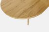 Esstisch 160 x 90 cm Holz Wildeiche-Optik gerade Kante oval V-Gestell OVI 150505417 Bild 3
