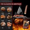 2in1 Casserole 3,6 l aus Gusseisen – Topf & Pfanne in einem, mit Ledergriff & Ringreiniger, eingebrannt, für Induktion, Grill & Backofen Bild 3