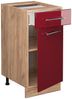 Küchenunterschrank Fame-Line Bordeaux Hochglanz 40 cm , AP Anthrazit Vicco Bild 4