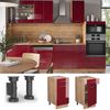 Küchenunterschrank Fame-Line Bordeaux Hochglanz 40 cm , AP Anthrazit Vicco Bild 2