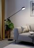 Eglo 900354 Stehleuchte CLAVELLINA Stahl schwarz, Kunststoff weiss LED 24W 3000K L:121. 5cm H:160. 5cm dimmbar mit Touchdimmer Bild 3
