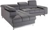 COTTA Ecksofa Chef L-Form, mit Kopfteilverstellung, edle Metallkufen, wahlweise mit Bettfunktion Bild 2