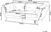 3-Sitzer Sofa Bouclé weiß LENVIK Bild 2