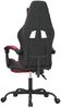 vidaXL Gaming-Stuhl mit Fußstütze Drehbar Schwarz & Weinrot Kunstleder 349562 Bild 5