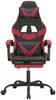 vidaXL Gaming-Stuhl mit Fußstütze Drehbar Schwarz & Weinrot Kunstleder 349562 Bild 3