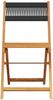 vidaXL Gartenstühle 8 Stk. Klappbar Schwarz Massivholz Akazie 3214603 Bild 4