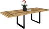 Esstisch Elgin 3 175-275x80x100 Holzwerkstoff Schwarz/Plankeneiche Bild 2