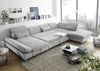 Wohnlandschaft >MELFI< Schlaffunktion, Stauraum, Bezug silver - 350x73x245 (BxHxT) Bild 3