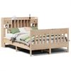 vidaXL Massivholzbett ohne Matratze 140x190 cm Kiefernholz 3323272 Bild 2
