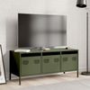 vidaXL TV-Schrank Olivgrün 101,5x39x43,5 cm Kaltgewalzter Stahl 851230 Bild 3