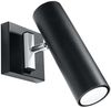 Wandleuchte, Schwarz, Stahl, Beweglicher Strahler Bild 2