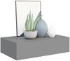 vidaXL Wandregal mit Schublade Grau 40x23,5x10 cm MDF 330245 Bild 3