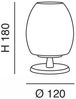 Fabas Luce 3571-30-102 Tischleuchte Rockford weiss nickel dimmbar Bild 2