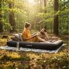 Avenli Luftmatratze Luftbett Camping für 1-2 Personen grau 191 x 137 x 22 cm Double-Size, (aufblasbar Ideal als Reisebett oder Isomatte, 1-St, für Indoor und Outdoor mit beflockter Oberfläche), Campingmatratze ohne Pumpe Bild 4