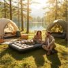 Avenli Luftmatratze Luftbett Camping für 1-2 Personen grau 191 x 137 x 22 cm Double-Size, (aufblasbar Ideal als Reisebett oder Isomatte, 1-St, für Indoor und Outdoor mit beflockter Oberfläche), Campingmatratze ohne Pumpe Bild 2