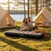 Avenli Luftmatratze Luftbett Camping für 1-2 Personen grau 191 x 137 x 22 cm Double-Size, (aufblasbar Ideal als Reisebett oder Isomatte, 1-St, für Indoor und Outdoor mit beflockter Oberfläche), Campingmatratze ohne Pumpe Bild 3