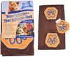 2x Hundepflegeset aus Microfaser mit Hundehandtuch + Waschhandschuh waschbar Bild 2