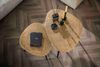 KAWOLA Couchtisch LAUCA Set 2-tlg. Metall bronze dreieckig 43 x 59 x 80 cm Bild 2