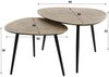 KAWOLA Couchtisch LAUCA Set 2-tlg. Metall bronze dreieckig 43 x 59 x 80 cm Bild 4