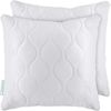 Gentle North Microfaserkissen Kopfkissen- 2er Set Kissen für Bett und als Dekokissen, Füllung: 100% Polyester, Seitenschläfer, Seitschläfer, Rückenschläfer, Bauchschläfer, Reißverschluss für Füllung - waschbar - allergikerfreundlich Bild 4