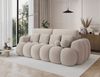 MOEBLO Schlafsofa ELVENTO, Sitzer Sofa mit Schlaffunktion & Komfortpolsterung – Modernes Schlafsofa mit Bettkasten & Zierkissen, Couch Polstermöbel Sitzmöbel Wohnzimmermöbel 3-Sitzer-Sofa Stoffsofa für Wohnzimmer, B 256 × H 105 × T 119 cm Bild 2