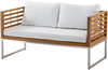 Lounge Set mit Tisch BERMUDA Akazienholz Heller Holzfarbton Bild 4