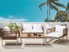Lounge Set mit Tisch BERMUDA Akazienholz Heller Holzfarbton Bild 3