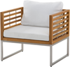Lounge Set mit Tisch BERMUDA Akazienholz Heller Holzfarbton Bild 5