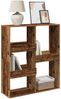 vidaXL Bücherregal/Raumteiler Altholz-Optik 100x33x115 cm 854515 Bild 3