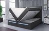 Boxspringbett Sejour mit LED u. Stauraum 200x200 Grau H4 (100kg+) Bild 3