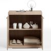 FMD Kommode mit 2 Türen 80 × 34,9 × 89,9 cm Eiche Bild 2