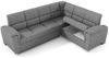 Ecksofa Schlafsofa Sofa SALVADOR Stoff Texas Hellgrau Kurze Schenkel Rechts Bild 2