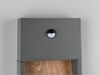 2er Set LED Außenwandleuchten Anthrazit & Holzoptik mit Bewegungsmelder, H 33cm Bild 4
