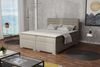 Boxspringbett Schlafzimmerbett FARUK 180x200cm Stoff Aragon Cappuccino Bild 1